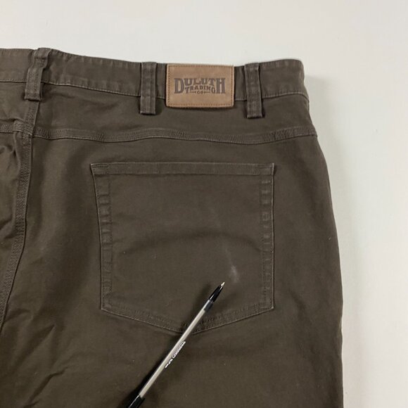 Duluth Trading Co Flex Fire Hose Pants Mens 46 x 32 Actual 44 x 30.5 Brown - Picture 5 of 12